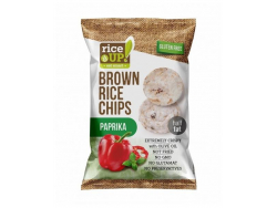 RICE UP BARNA RIZSES PAPRIKÁS CHIPS 60G /24/