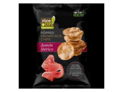 RICE UP BARNA RIZSES IBÉRIAI SONKA CHIPS 60G