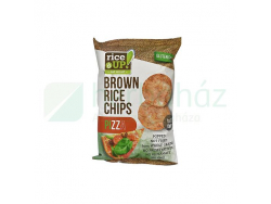 RICE UP BARNA RIZSES PIZZÁS CHIPS 60G /24/