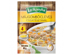 LACIKONYHA MÁJGOMBÓCLEVES CSIGATÉSZTÁVAL64G/15